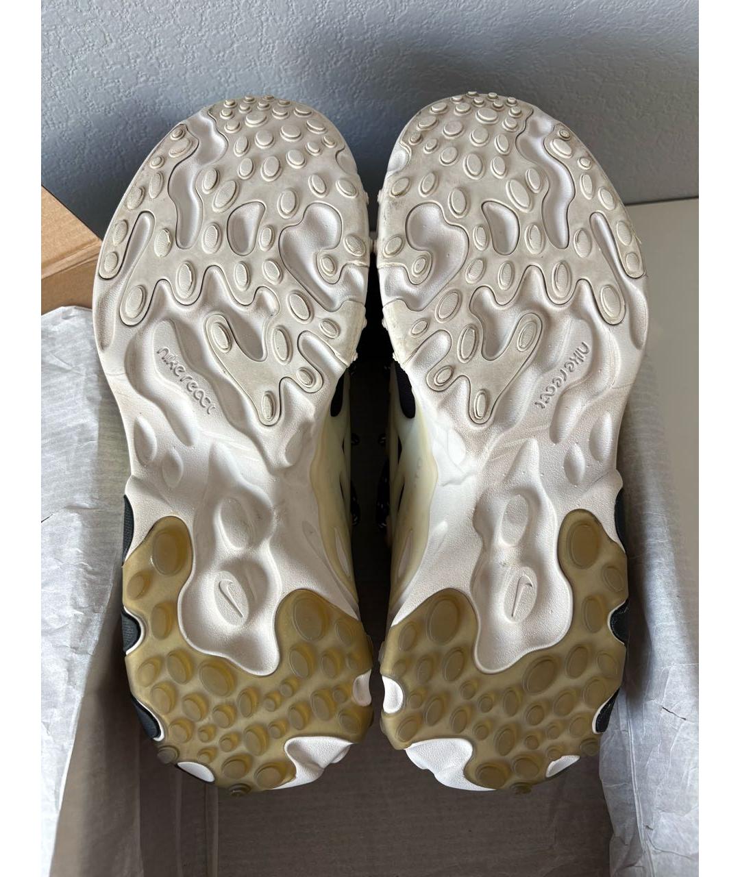 NIKE Черные текстильные низкие кроссовки / кеды, фото 6