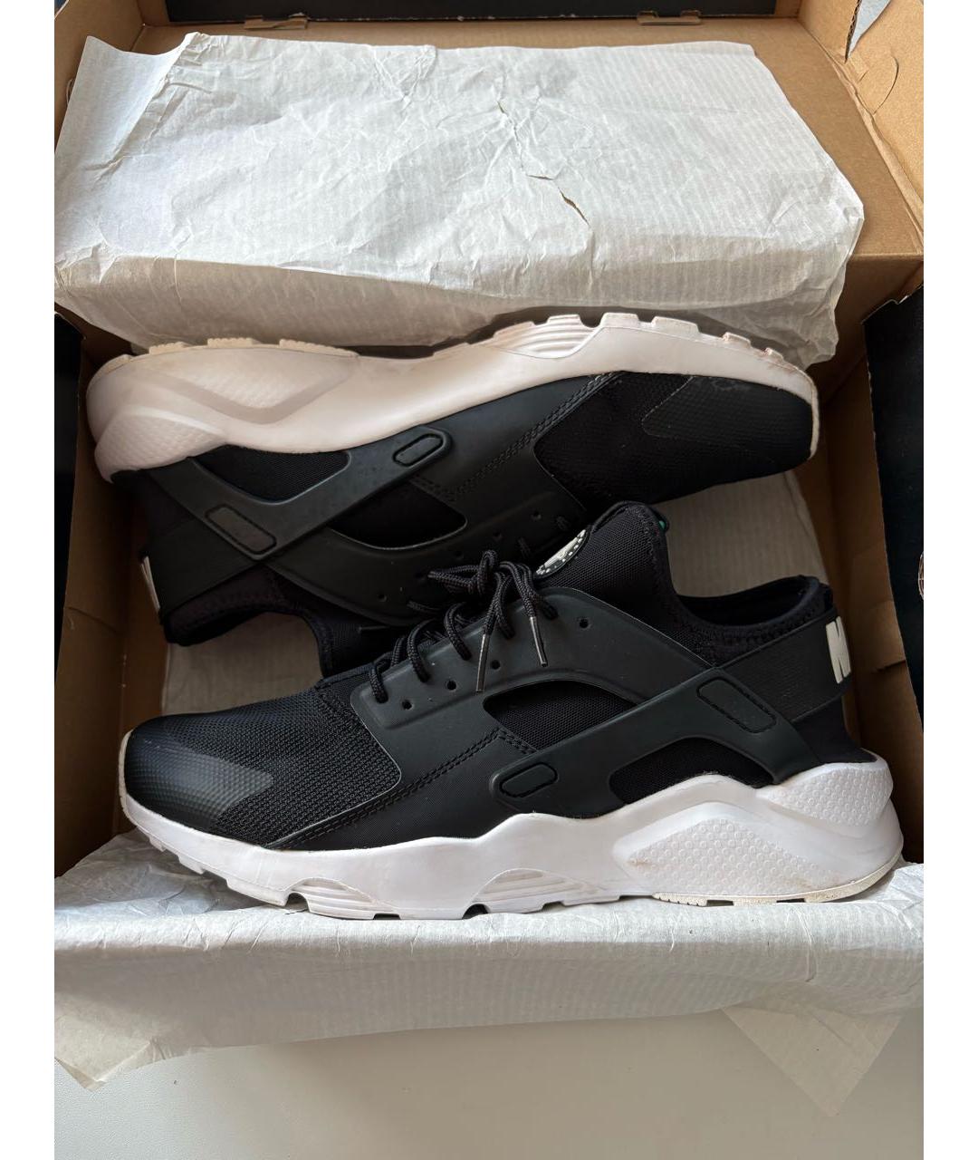 NIKE Черные текстильные низкие кроссовки / кеды, фото 2