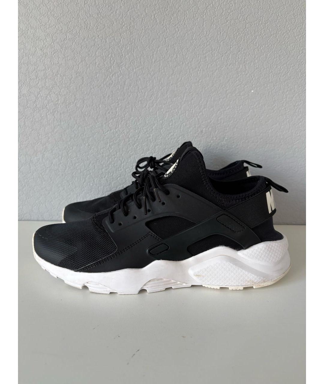 NIKE Черные текстильные низкие кроссовки / кеды, фото 3