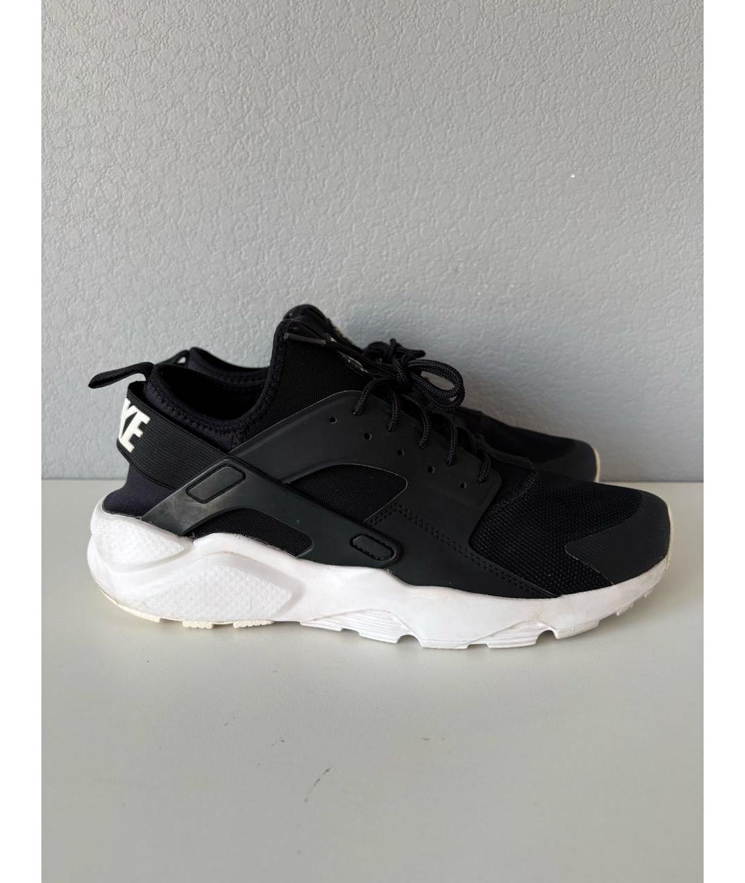 NIKE Черные текстильные низкие кроссовки / кеды, фото 4