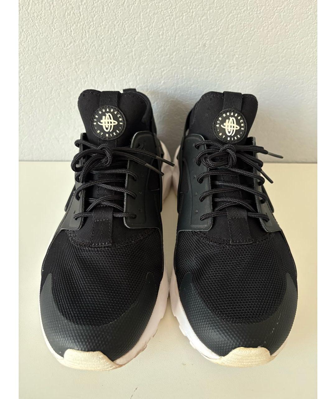 NIKE Черные текстильные низкие кроссовки / кеды, фото 5