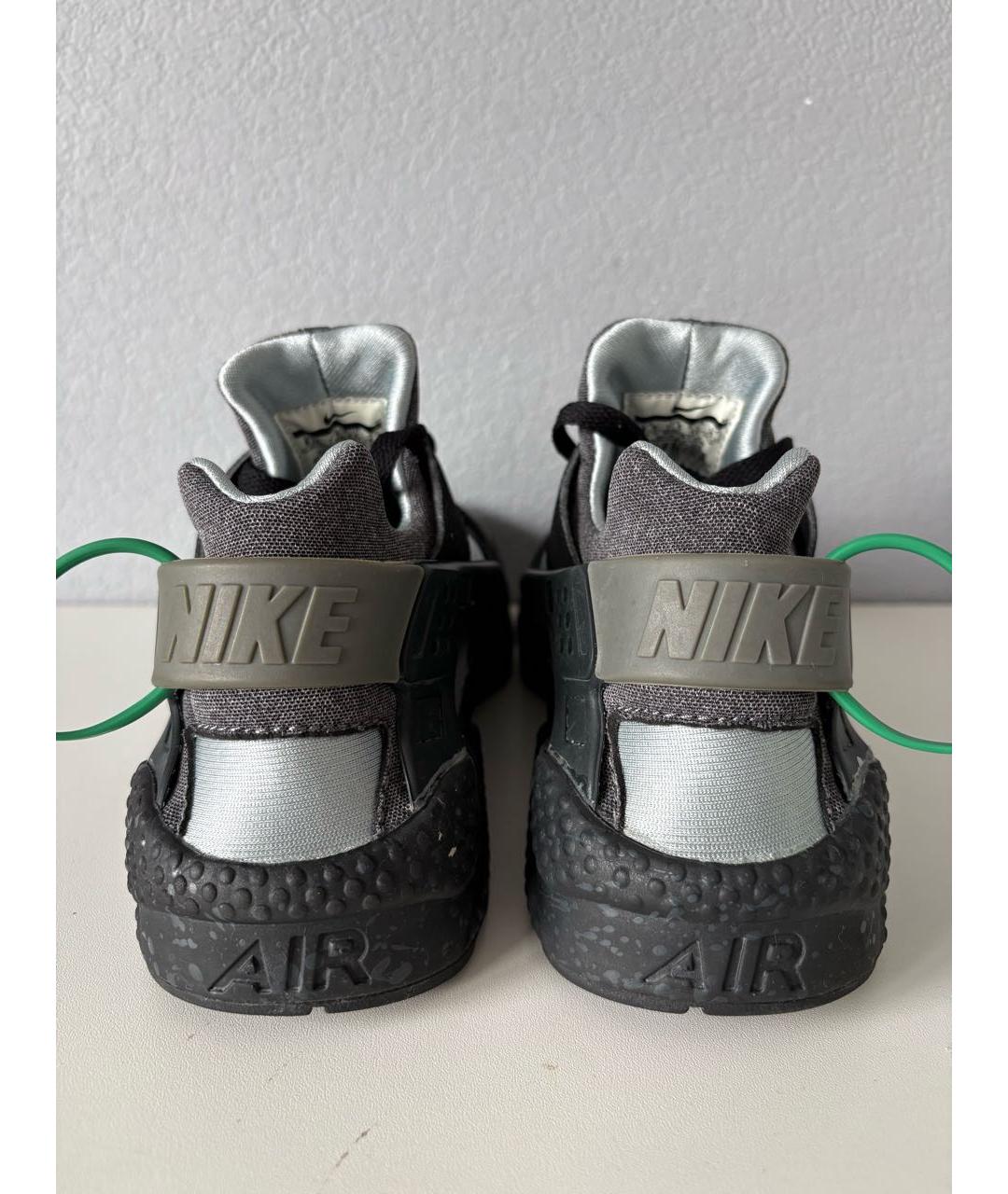 NIKE Черные текстильные низкие кроссовки / кеды, фото 5