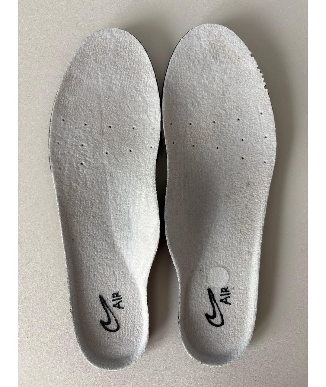 NIKE Белые текстильные низкие кроссовки / кеды, фото 7