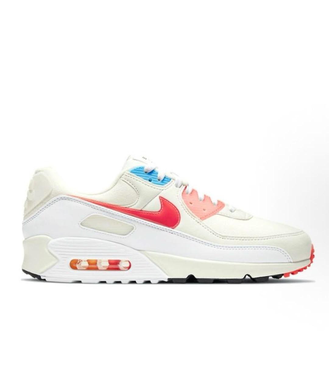 NIKE Белые текстильные низкие кроссовки / кеды, фото 9
