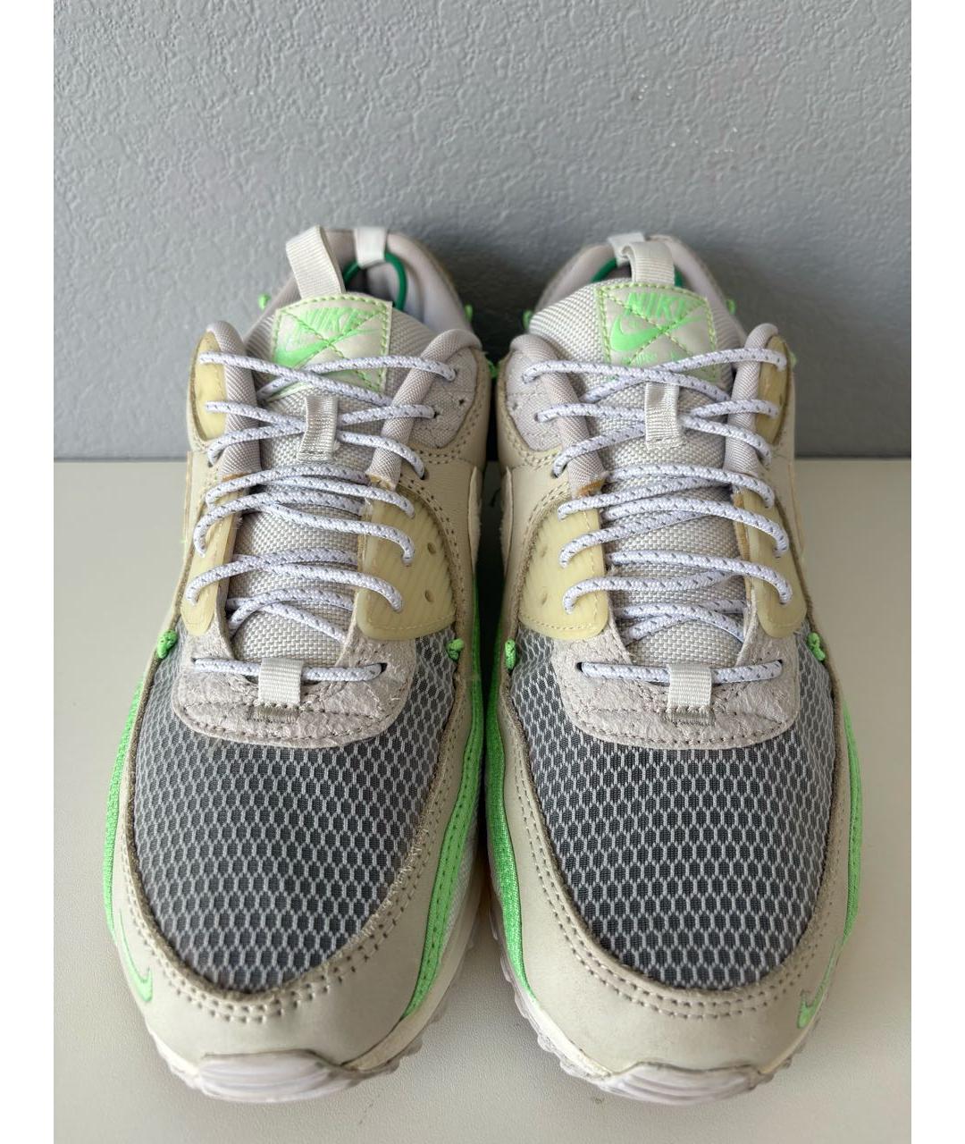 NIKE Серые текстильные низкие кроссовки / кеды, фото 5