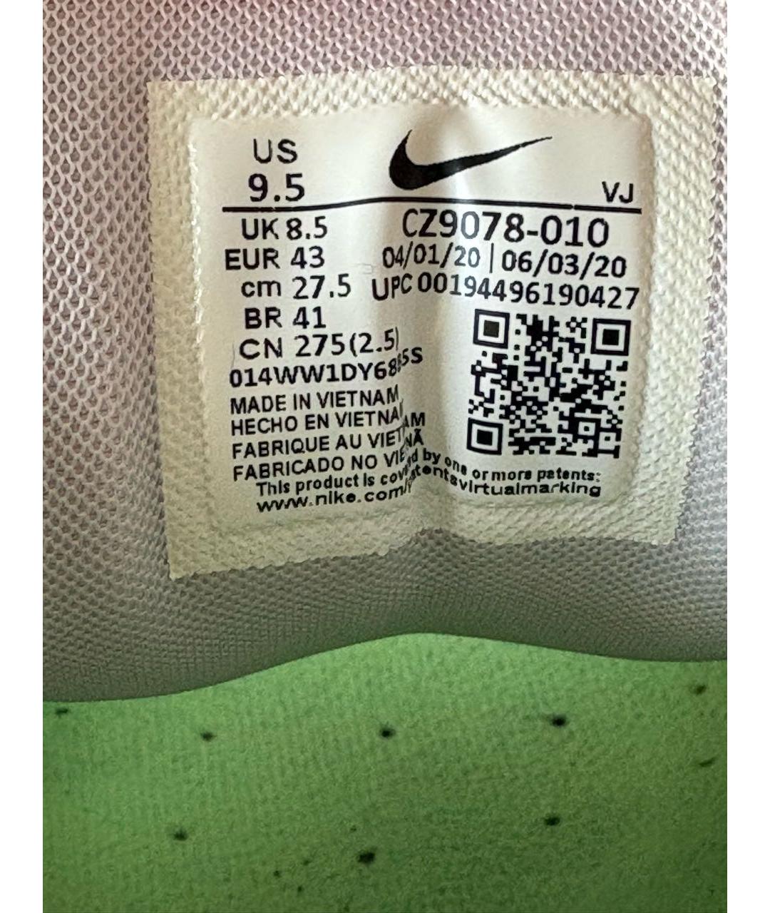 NIKE Серые текстильные низкие кроссовки / кеды, фото 8