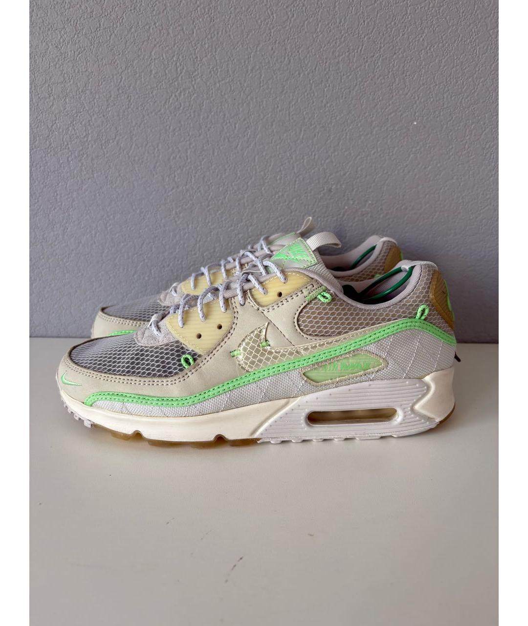 NIKE Серые текстильные низкие кроссовки / кеды, фото 3
