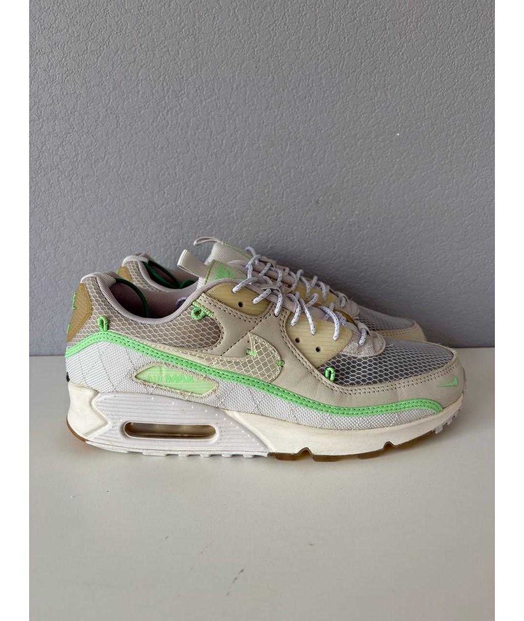 NIKE Серые текстильные низкие кроссовки / кеды, фото 4