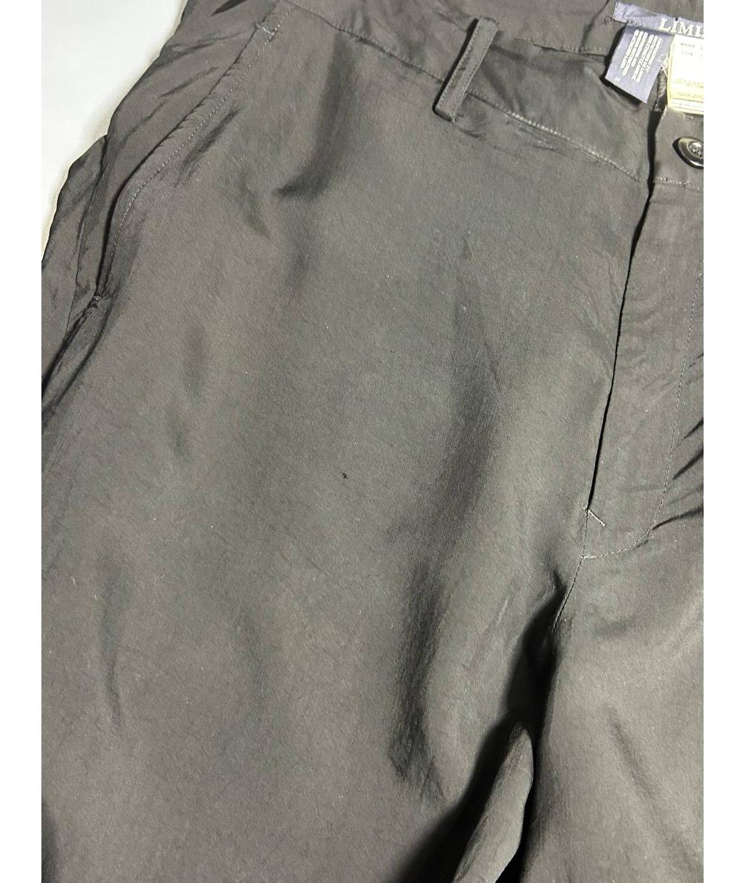 YOHJI YAMAMOTO Черные хлопковые прямые брюки, фото 6