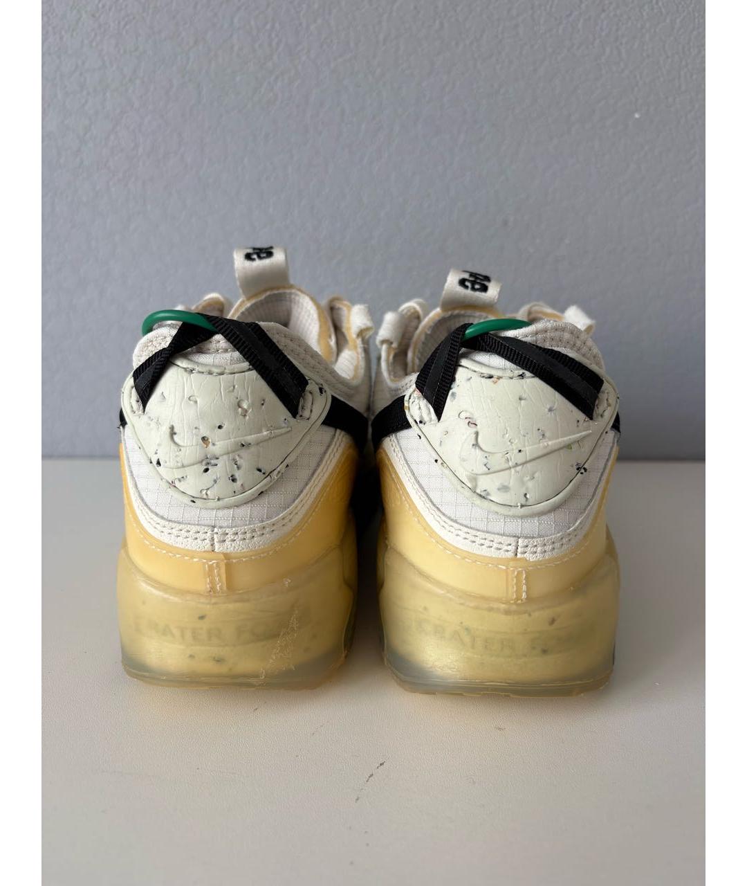 NIKE Бежевые текстильные низкие кроссовки / кеды, фото 4