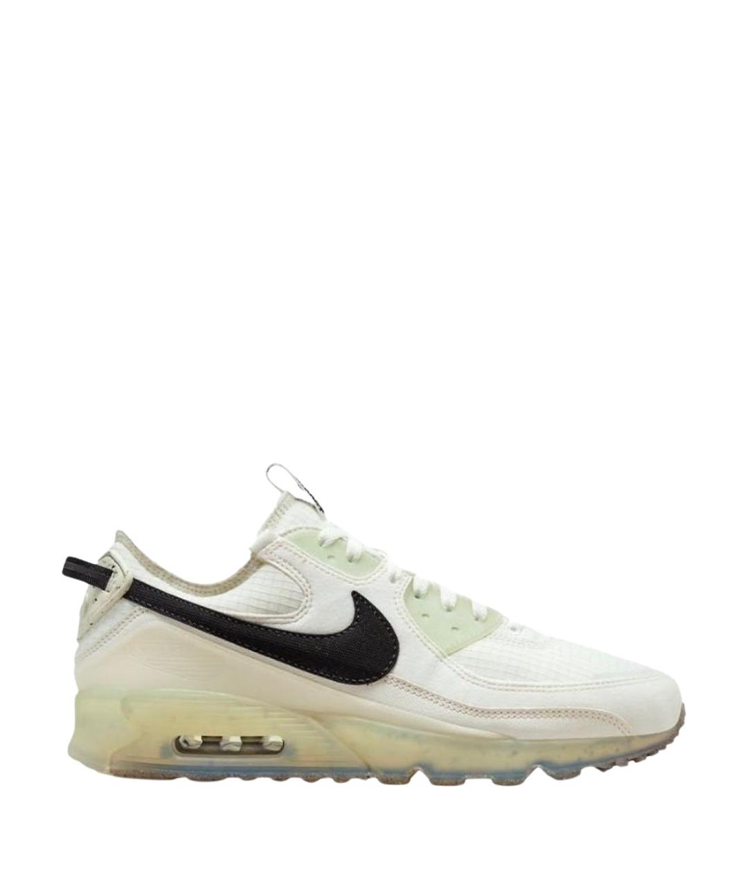 NIKE Бежевые текстильные низкие кроссовки / кеды, фото 1