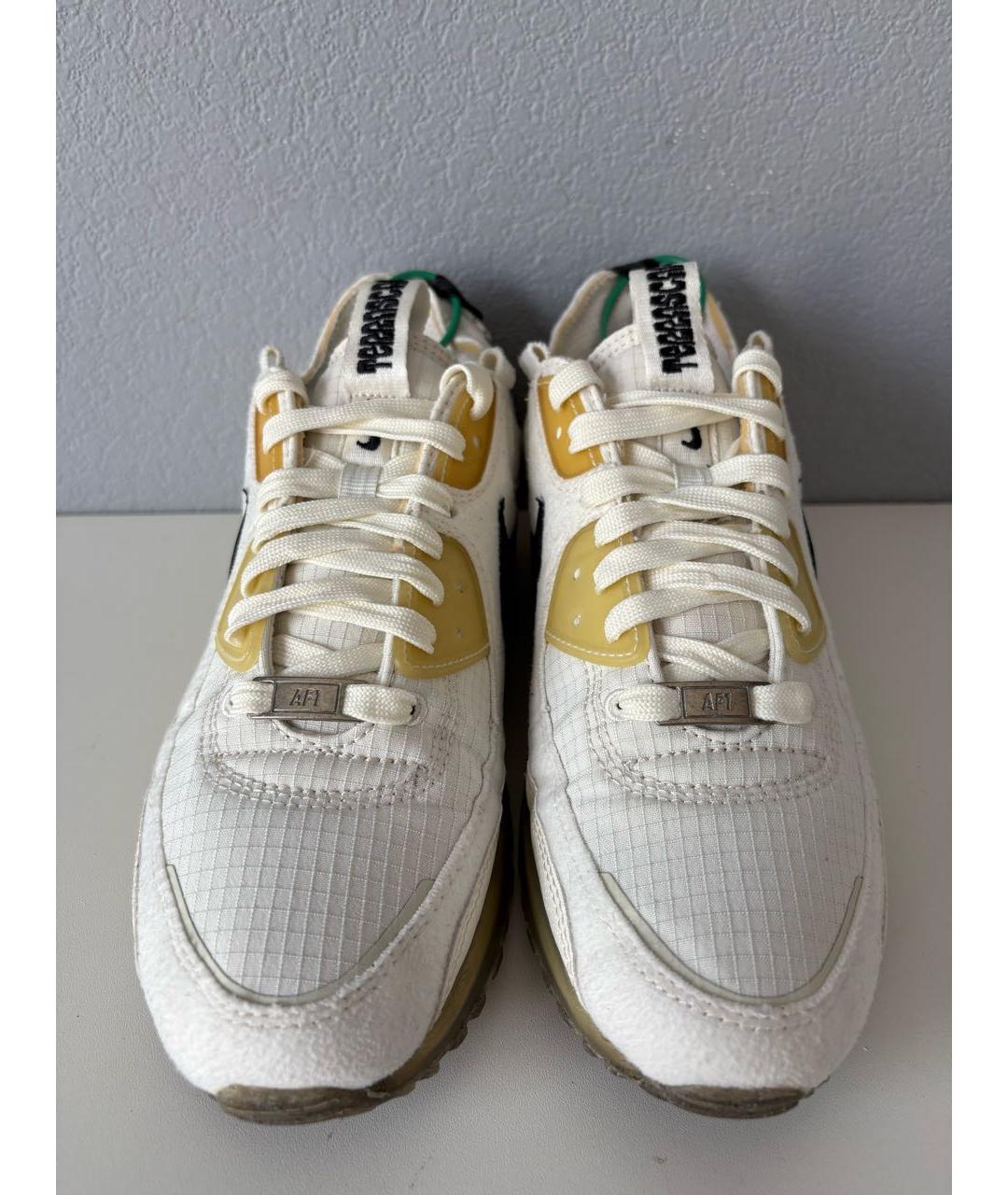 NIKE Бежевые текстильные низкие кроссовки / кеды, фото 3