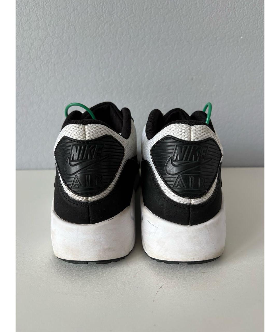 NIKE Белые текстильные низкие кроссовки / кеды, фото 4