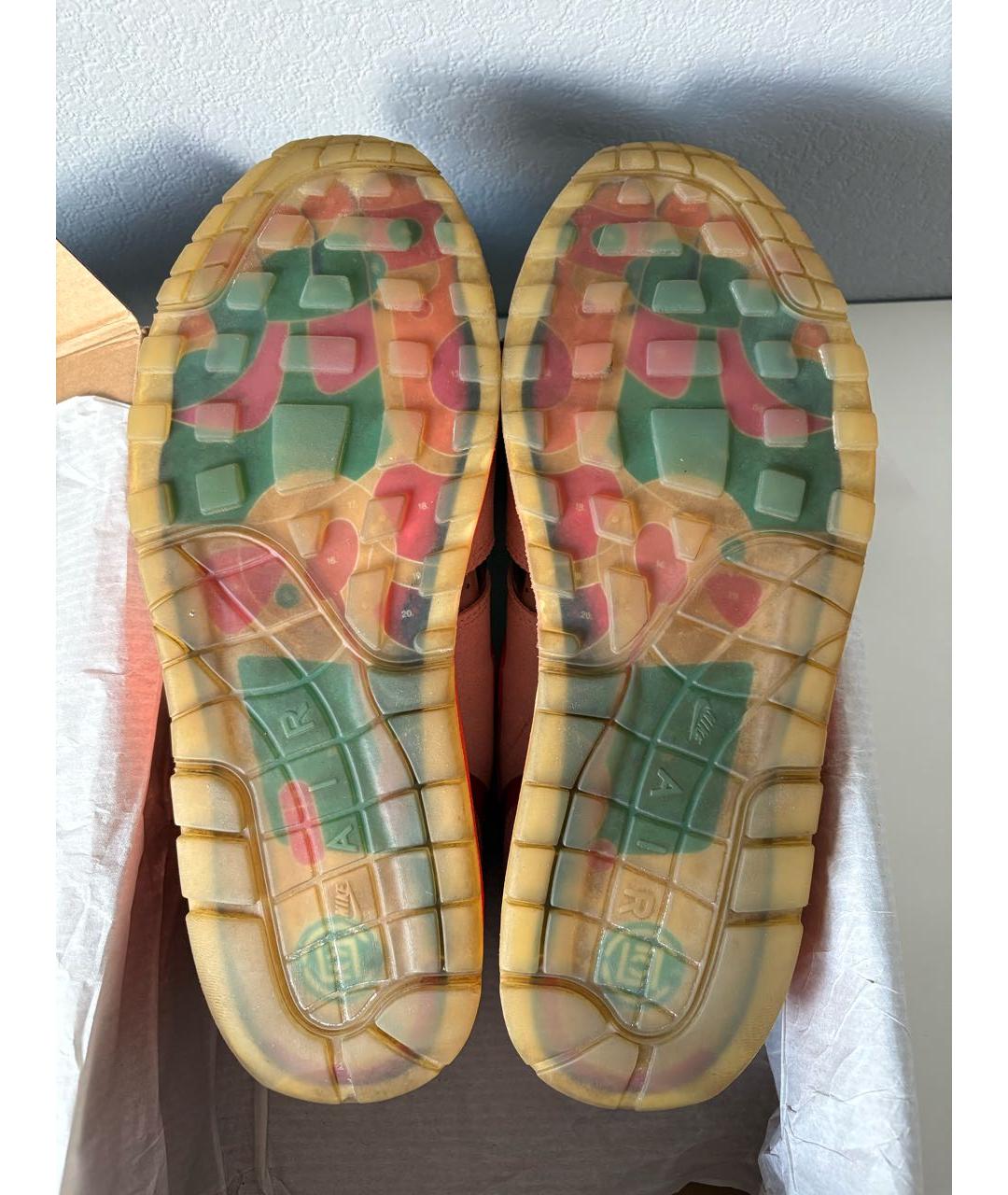 NIKE Бежевые замшевые низкие кроссовки / кеды, фото 5