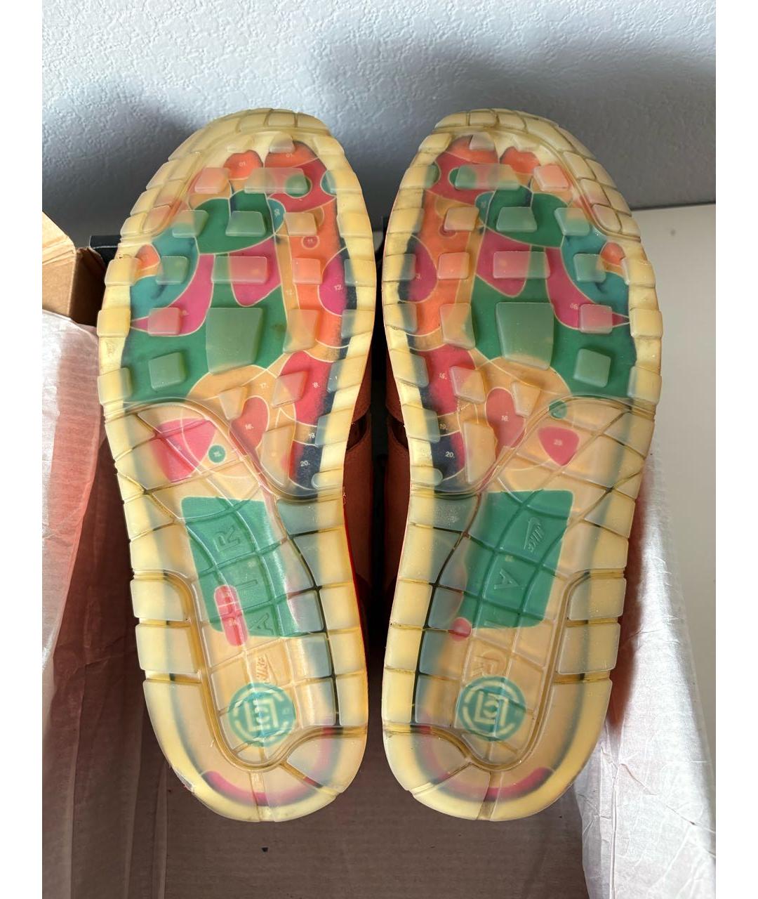 NIKE Бежевые замшевые низкие кроссовки / кеды, фото 4