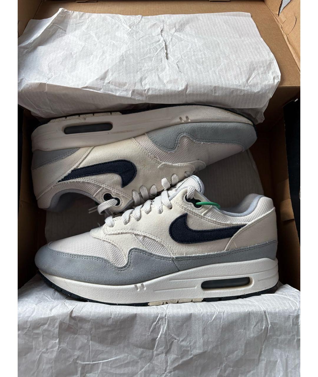 NIKE Серые текстильные низкие кроссовки / кеды, фото 2