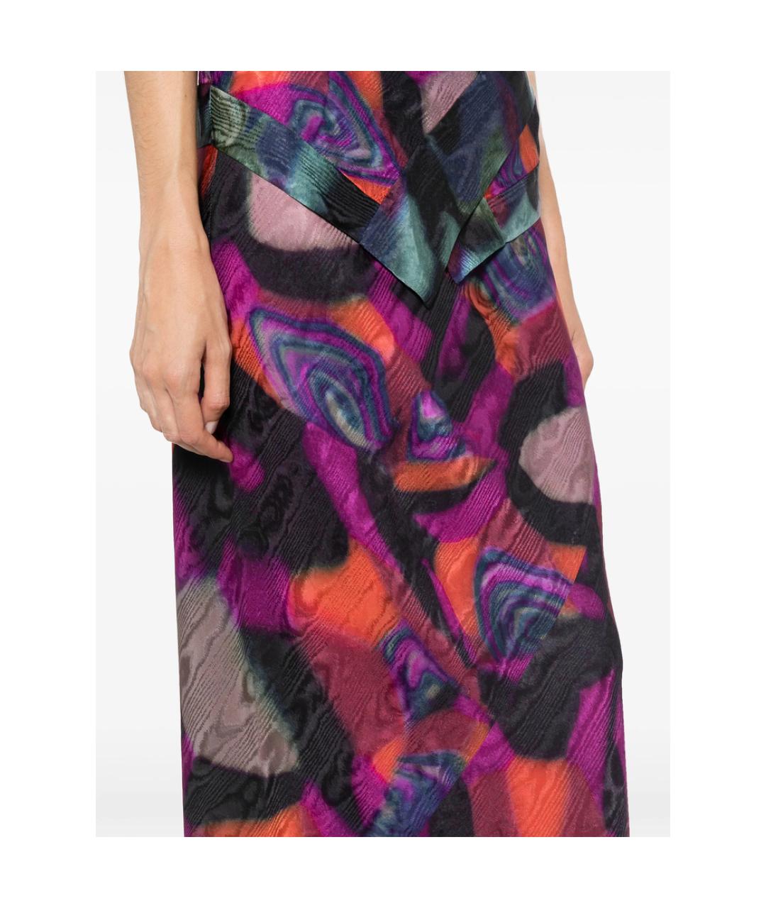 DRIES VAN NOTEN Мульти вискозная юбка миди, фото 2
