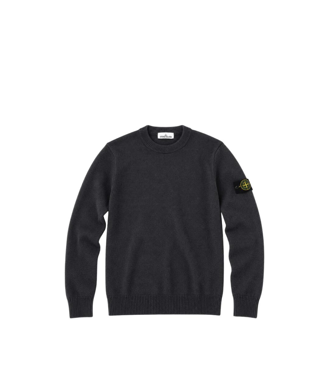 STONE ISLAND Серый шерстяной джемпер / свитер, фото 1