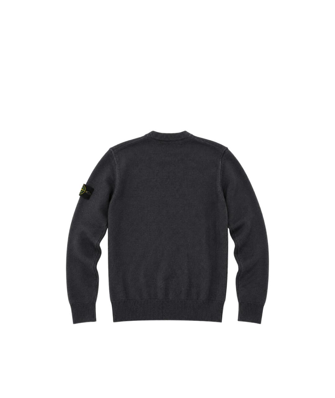 STONE ISLAND Серый шерстяной джемпер / свитер, фото 2