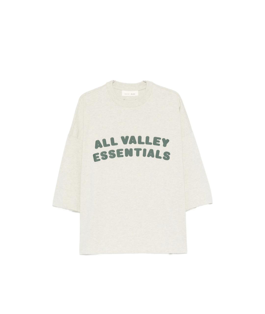 FEAR OF GOD ESSENTIALS Бежевая хлопковая футболка, фото 1