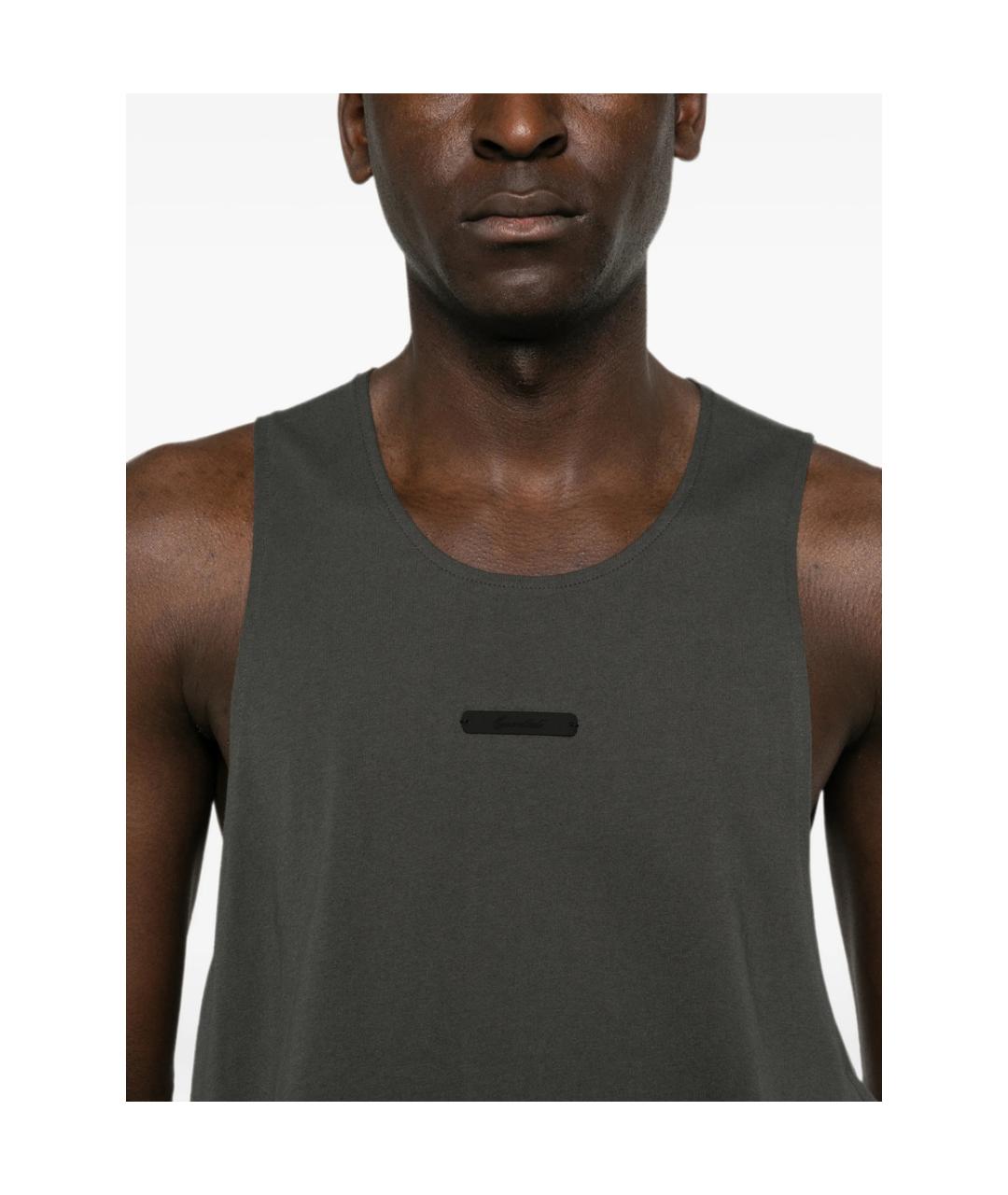 FEAR OF GOD ESSENTIALS Серая хлопковая майка, фото 3
