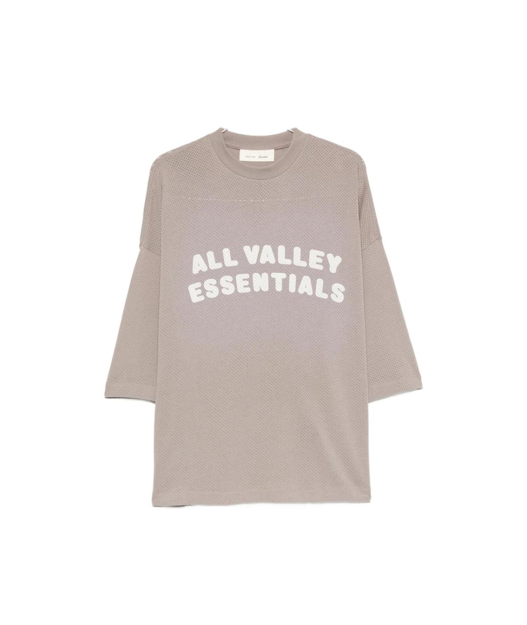 FEAR OF GOD ESSENTIALS Серая хлопковая футболка, фото 1