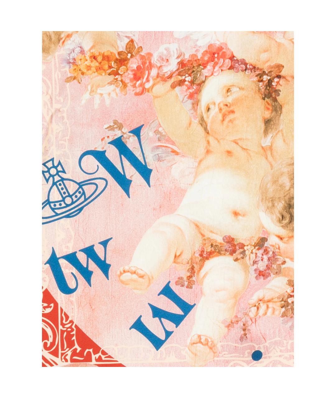 VIVIENNE WESTWOOD Розовый шелковый шарф, фото 2