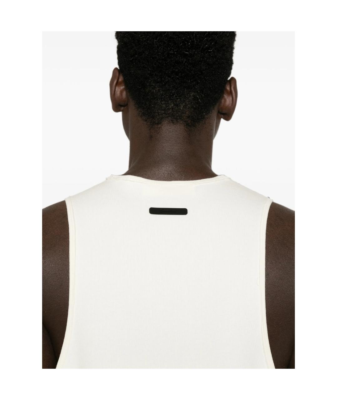 FEAR OF GOD ESSENTIALS Белая хлопковая майка, фото 4