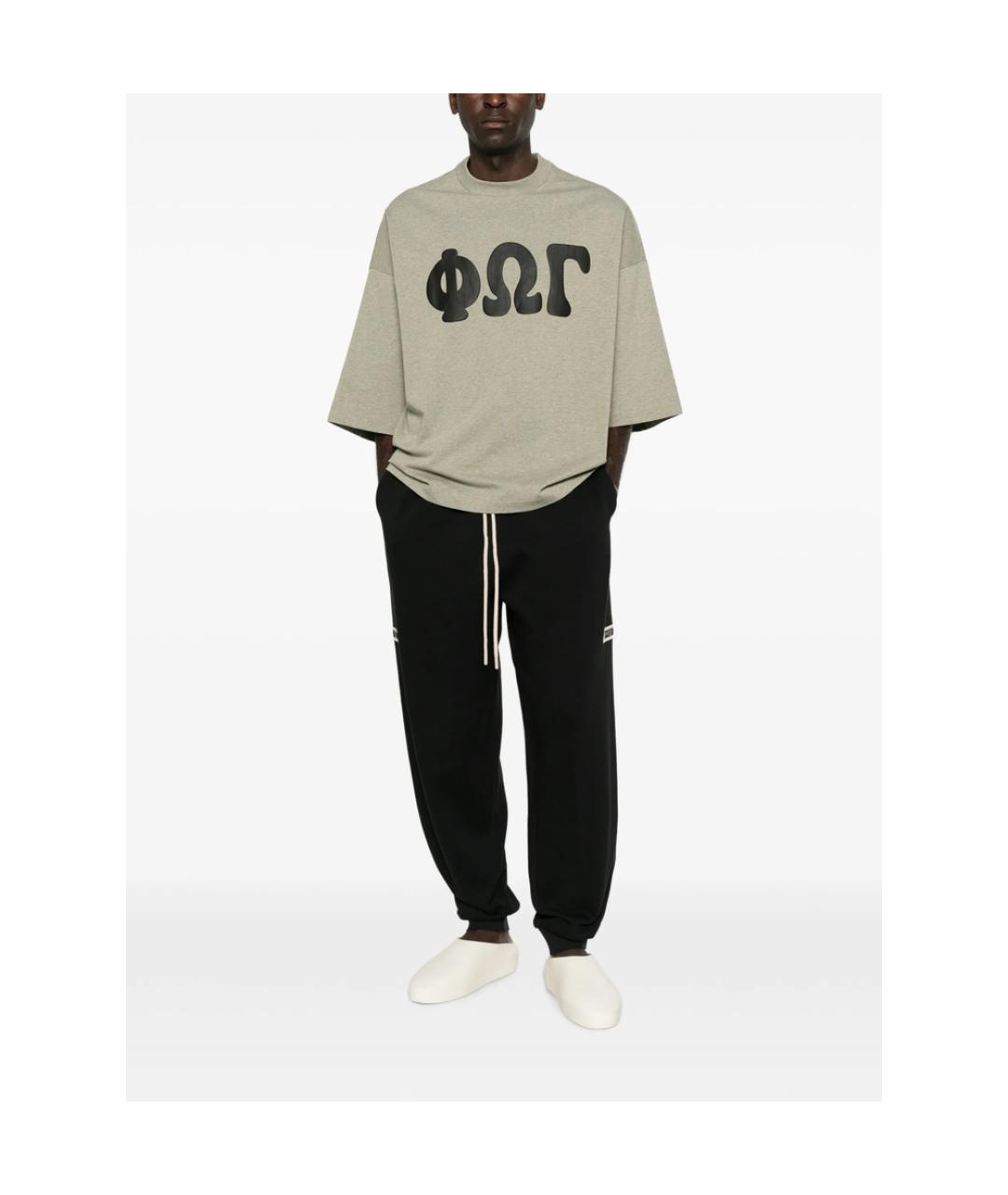 FEAR OF GOD ESSENTIALS Серая хлопковая футболка, фото 5