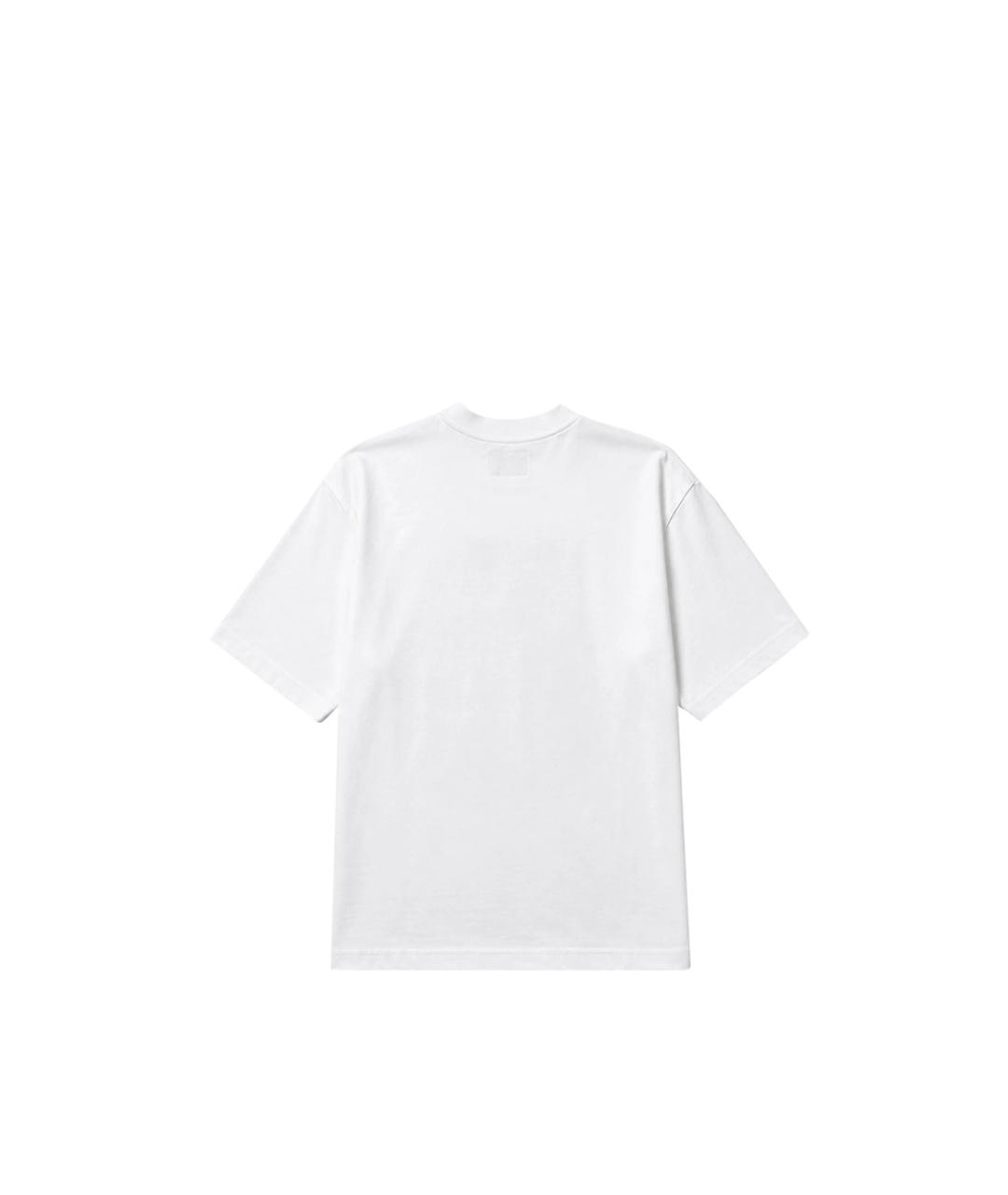 BALENCIAGA Белая хлопковая футболка, фото 2