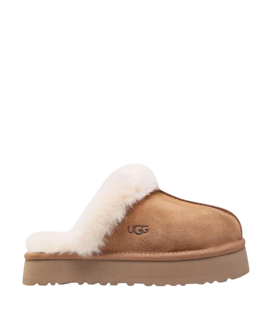 UGG Коричневые замшевые мюли, фото 1