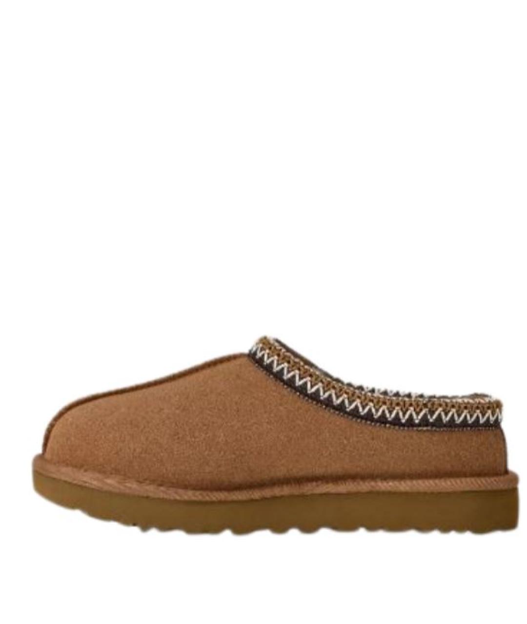 UGG Бежевые замшевые сабо, фото 2