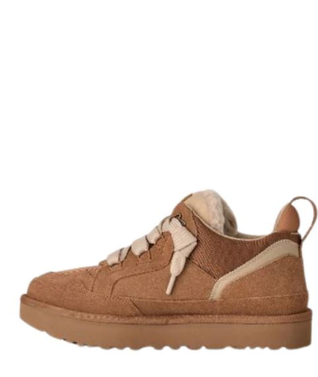UGG Коричневые замшевые низкие кроссовки / кеды, фото 2