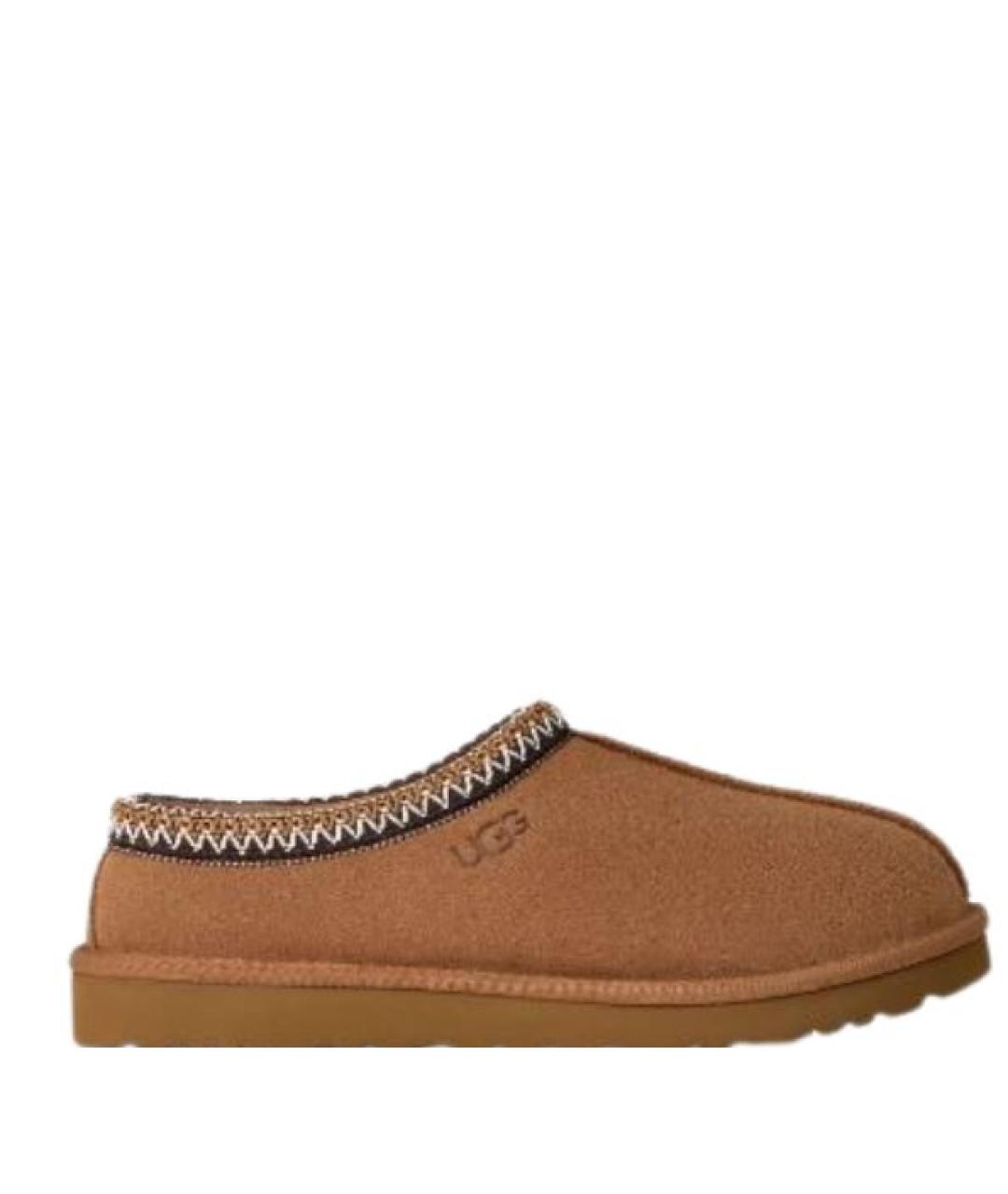 UGG Бежевые нубуковые низкие ботинки, фото 1