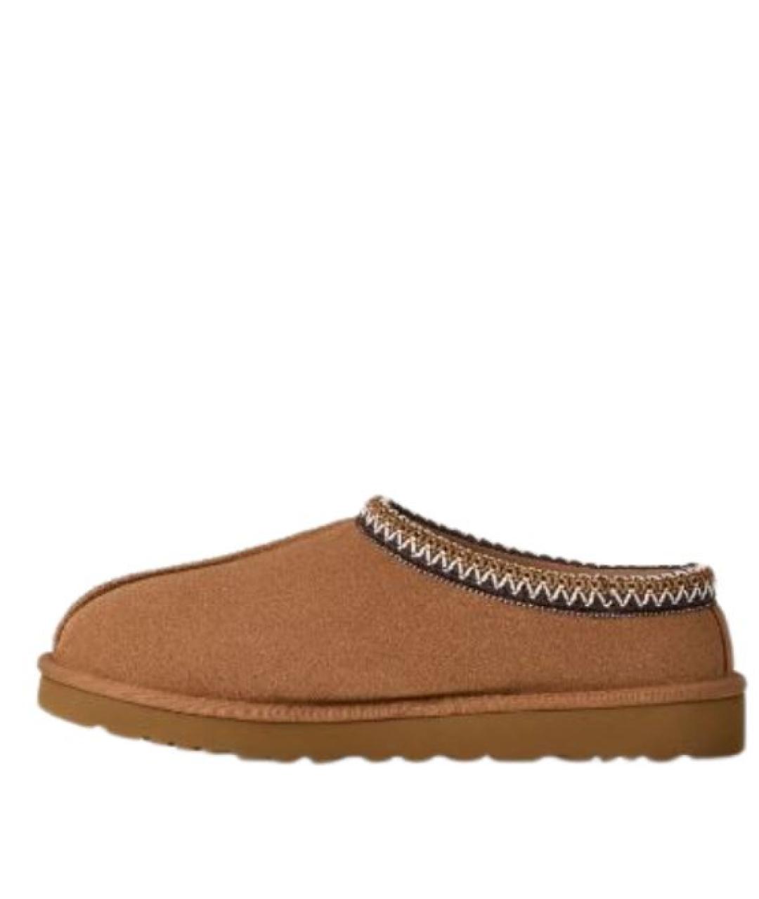 UGG Бежевые нубуковые низкие ботинки, фото 2