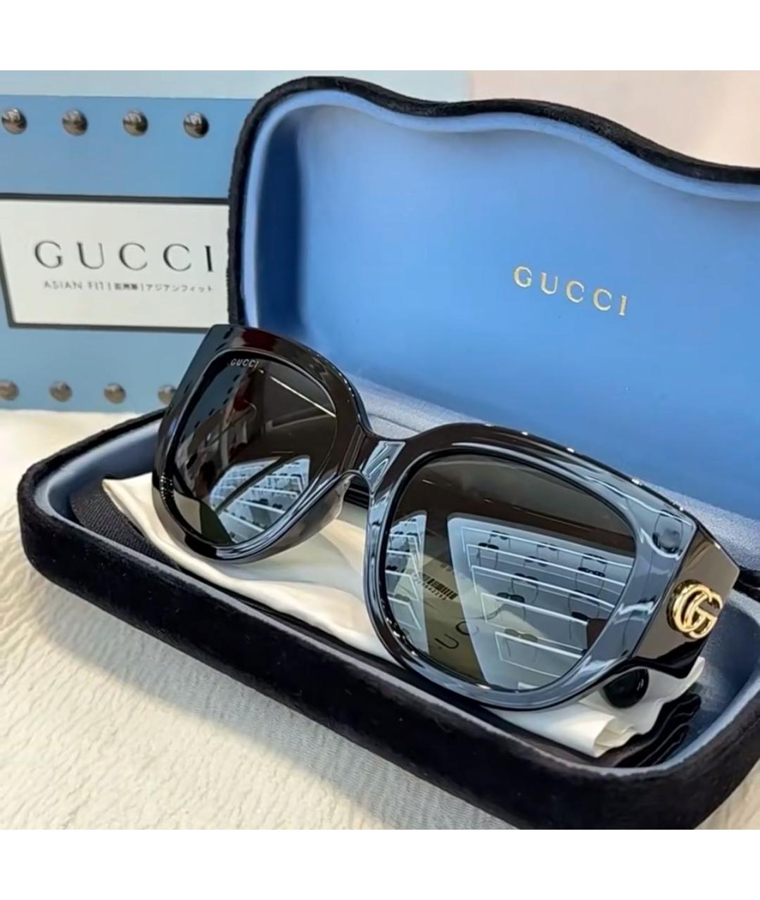 GUCCI Розовые пластиковые солнцезащитные очки, фото 6