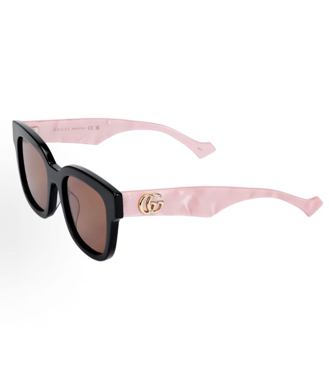 GUCCI Розовые пластиковые солнцезащитные очки, фото 2