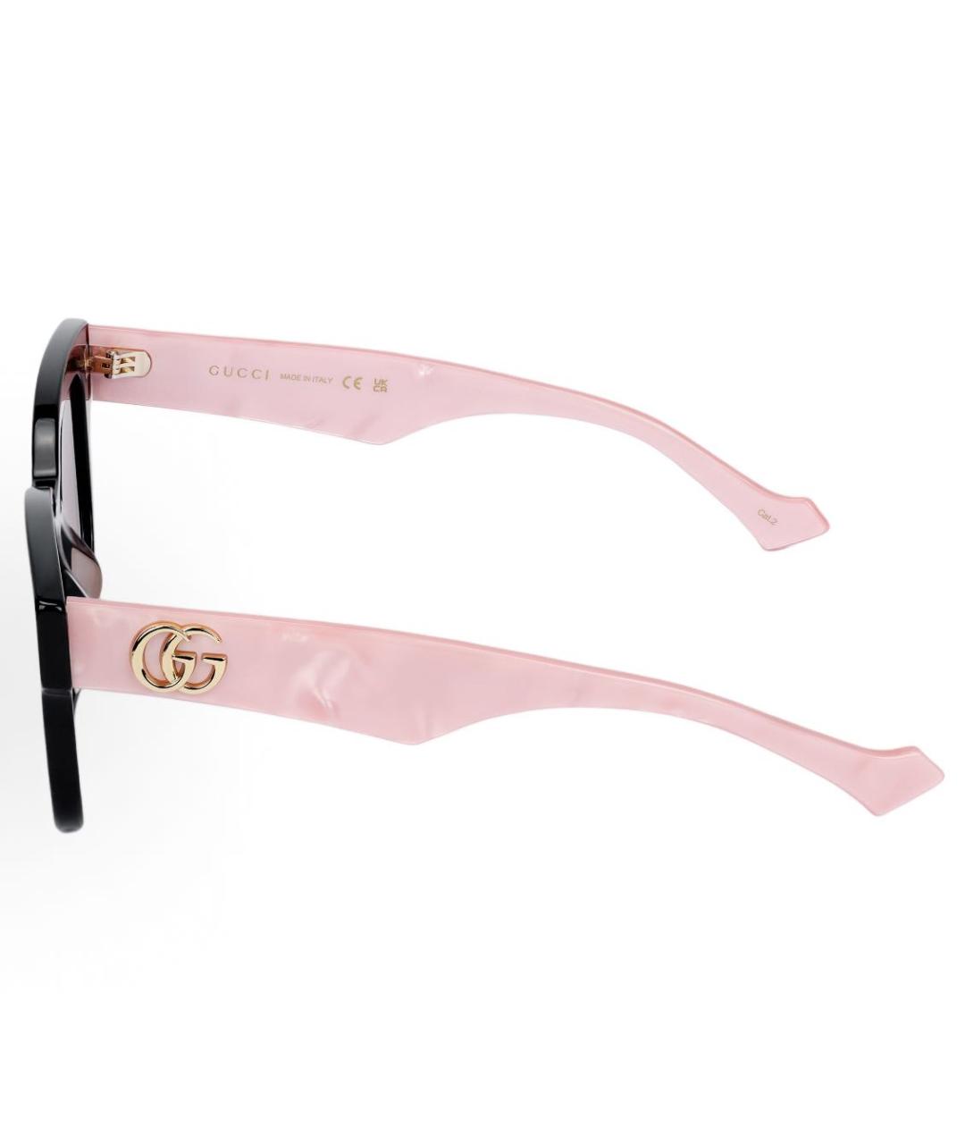 GUCCI Розовые пластиковые солнцезащитные очки, фото 3