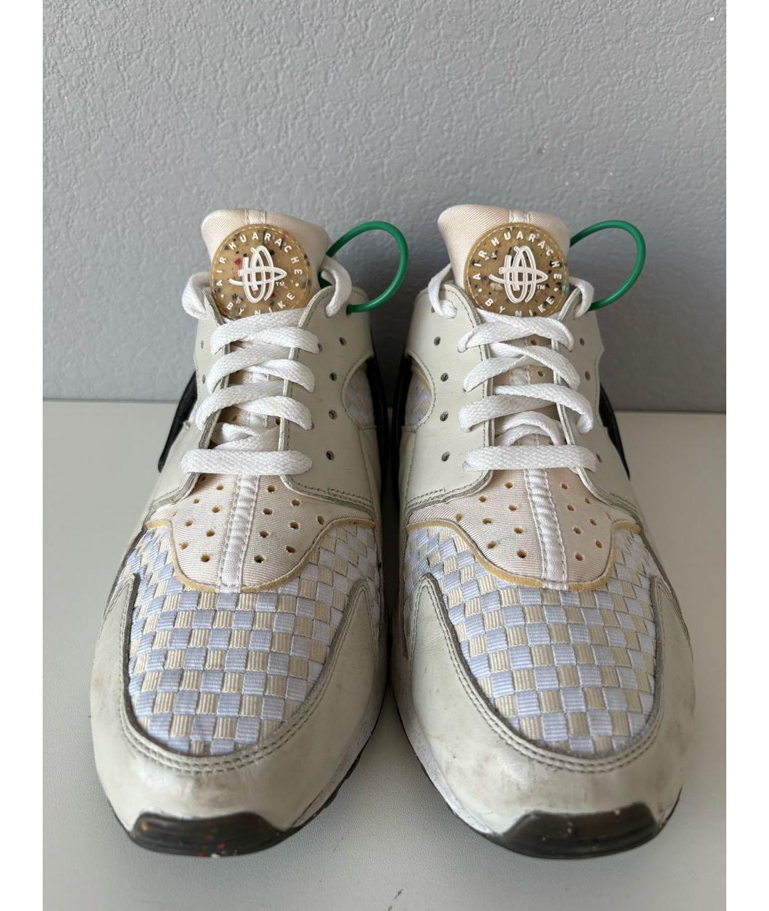 NIKE Бежевые текстильные низкие кроссовки / кеды, фото 6