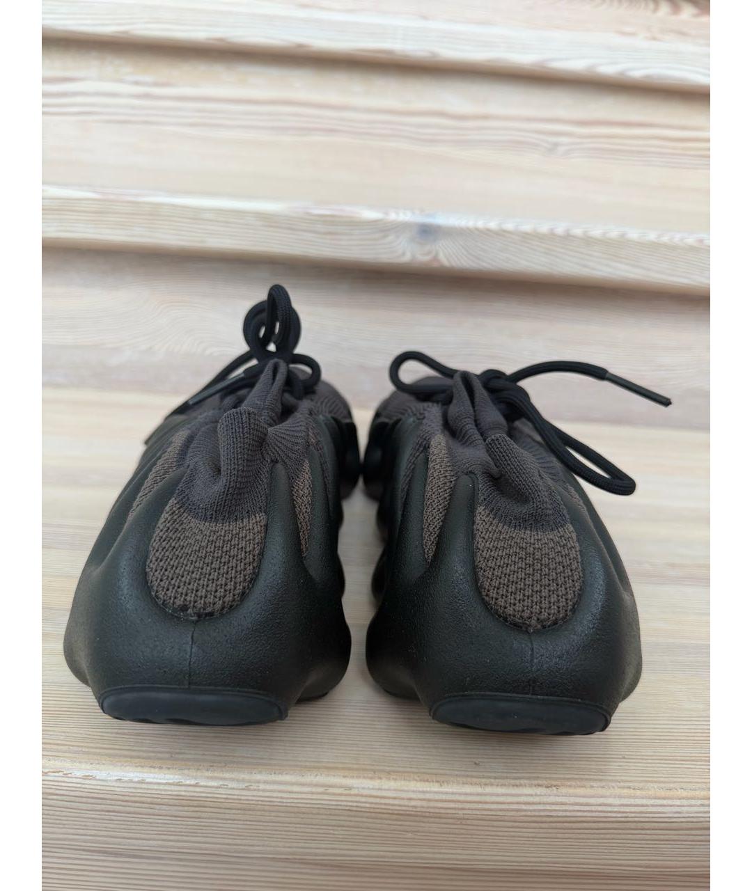 ADIDAS YEEZY Черные текстильные низкие кроссовки / кеды, фото 4