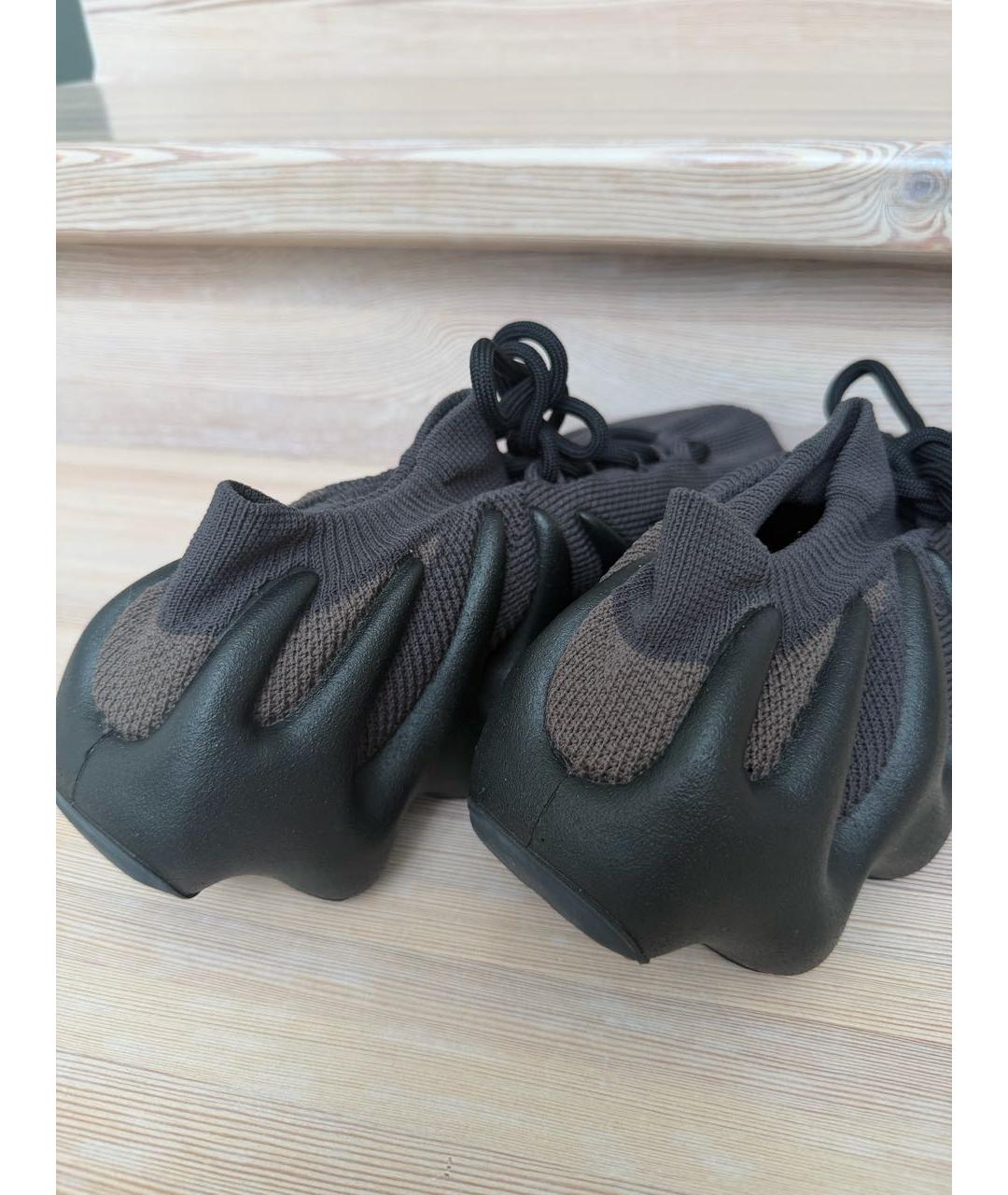 ADIDAS YEEZY Черные текстильные низкие кроссовки / кеды, фото 7
