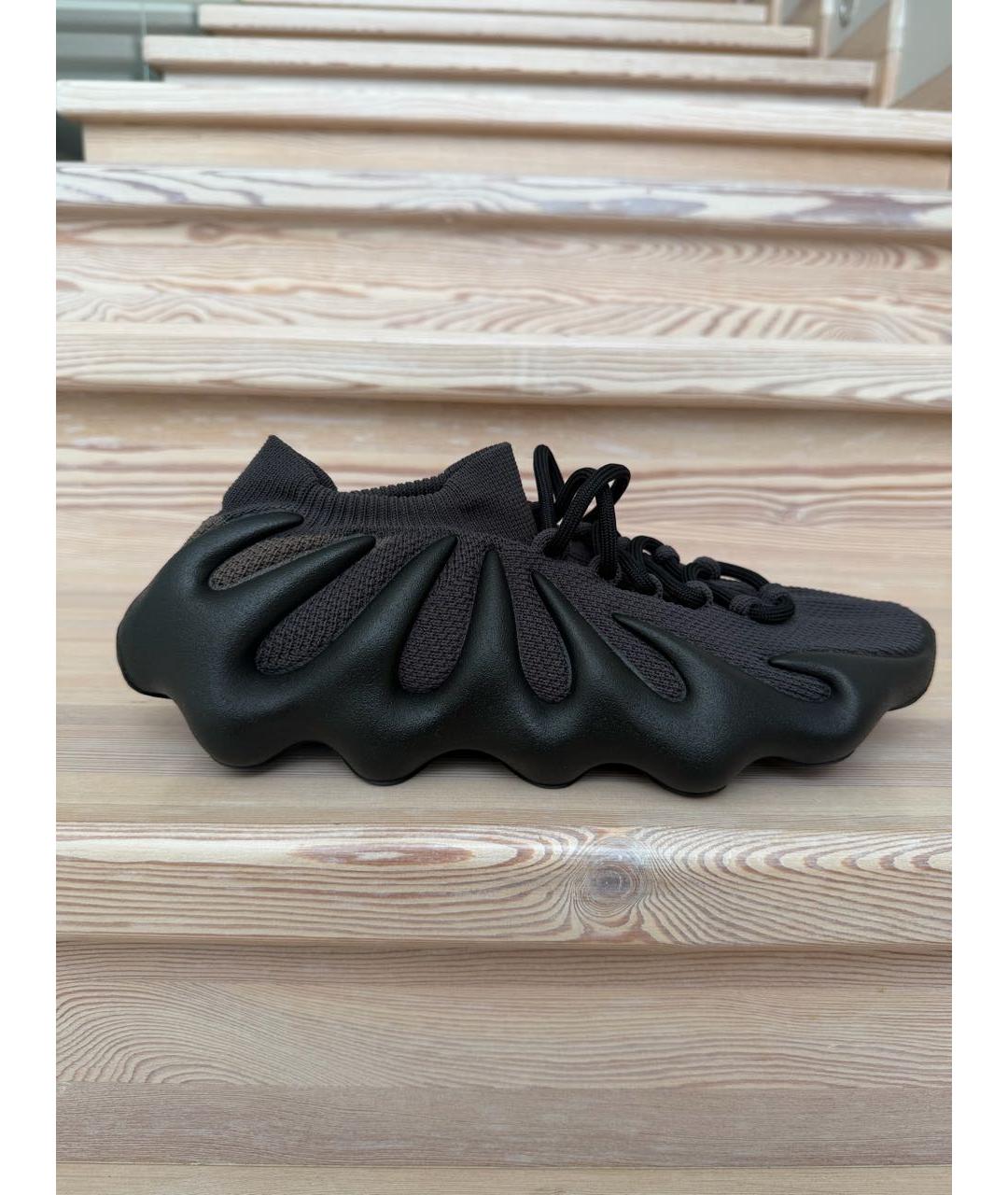 ADIDAS YEEZY Черные текстильные низкие кроссовки / кеды, фото 9