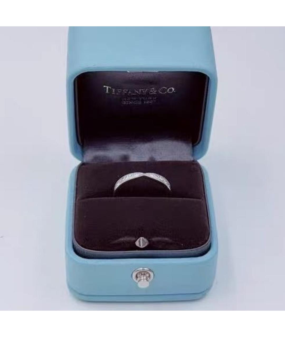 TIFFANY&CO Белое платиновое кольцо, фото 6