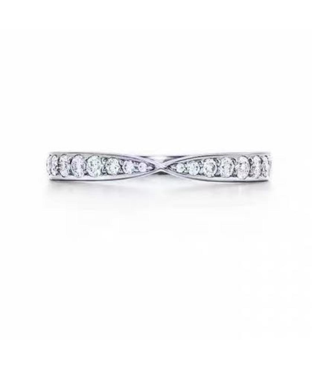 TIFFANY&CO Белое платиновое кольцо, фото 7