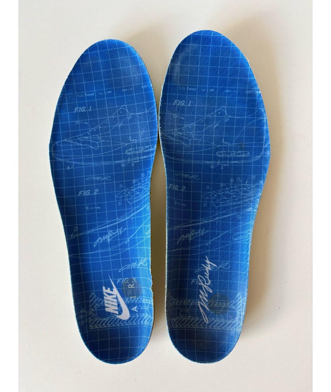 NIKE Белые текстильные низкие кроссовки / кеды, фото 5