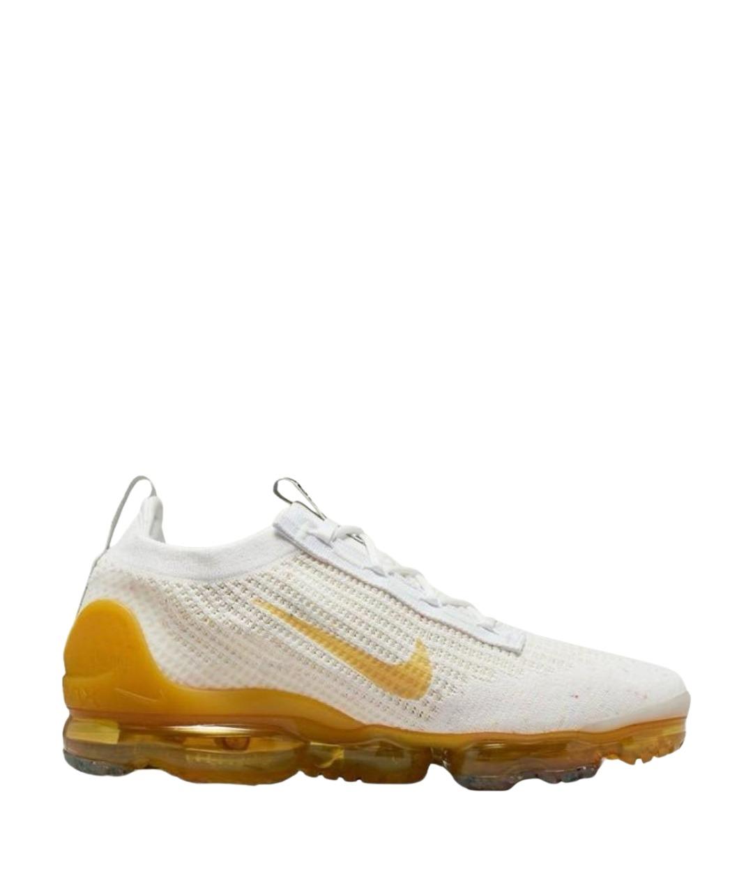 NIKE Белые текстильные низкие кроссовки / кеды, фото 1