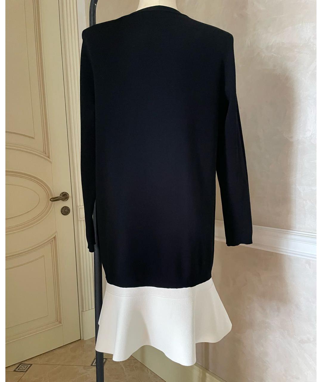 VALENTINO Черное вискозное повседневное платье, фото 2