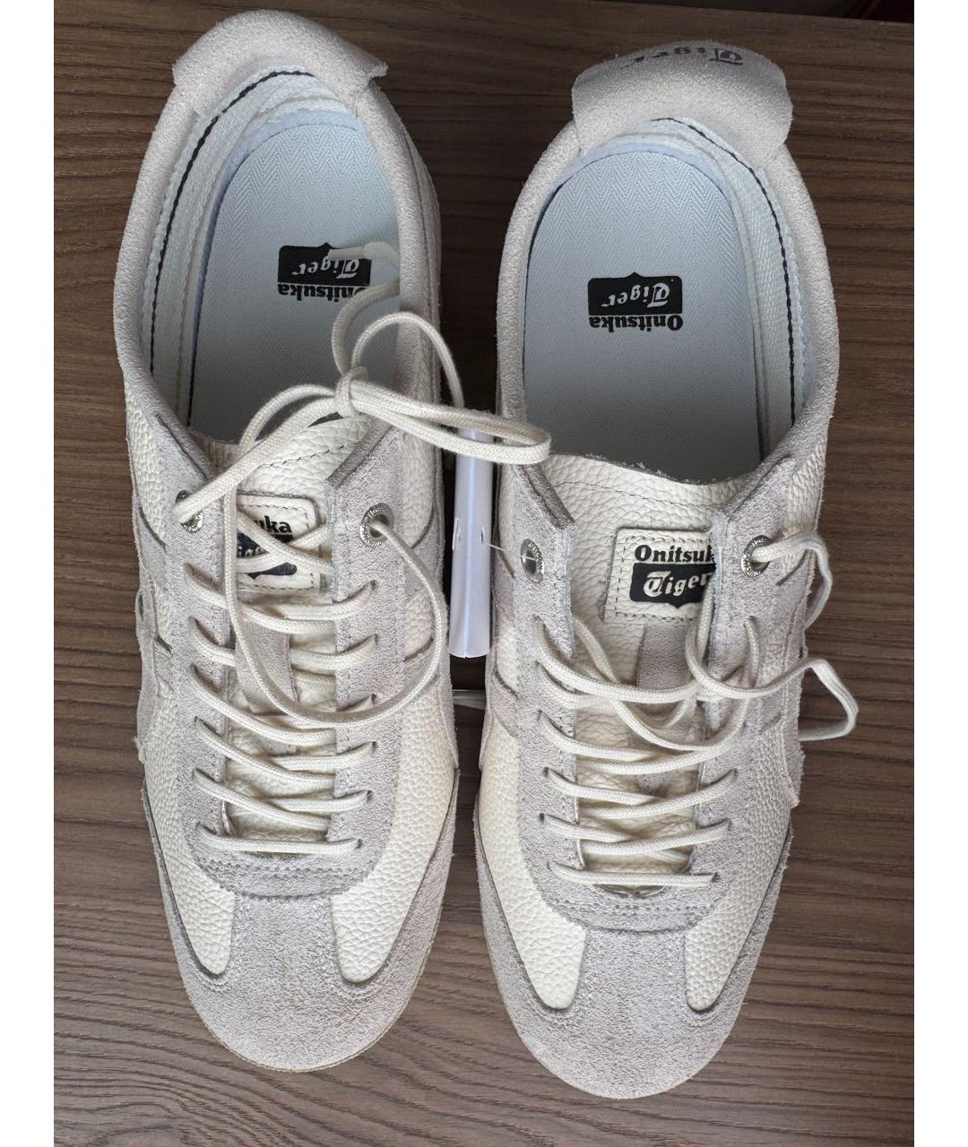 ONITSUKA TIGER Бежевые кожаные кеды, фото 2