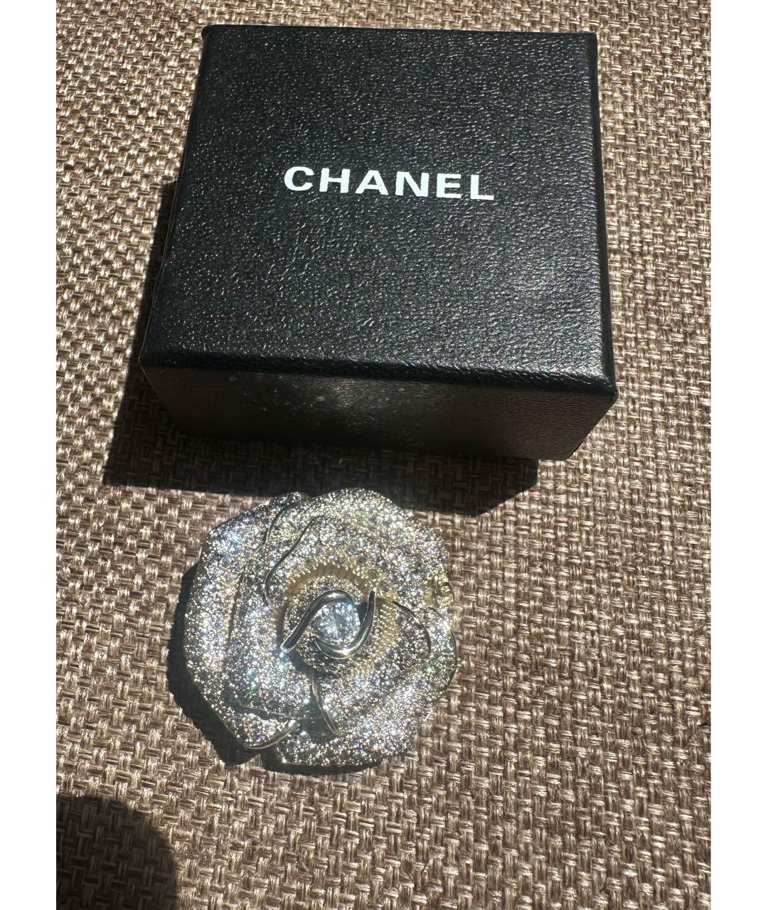 CHANEL Серебряная с серебряным покрытием булавка / брошь, фото 3