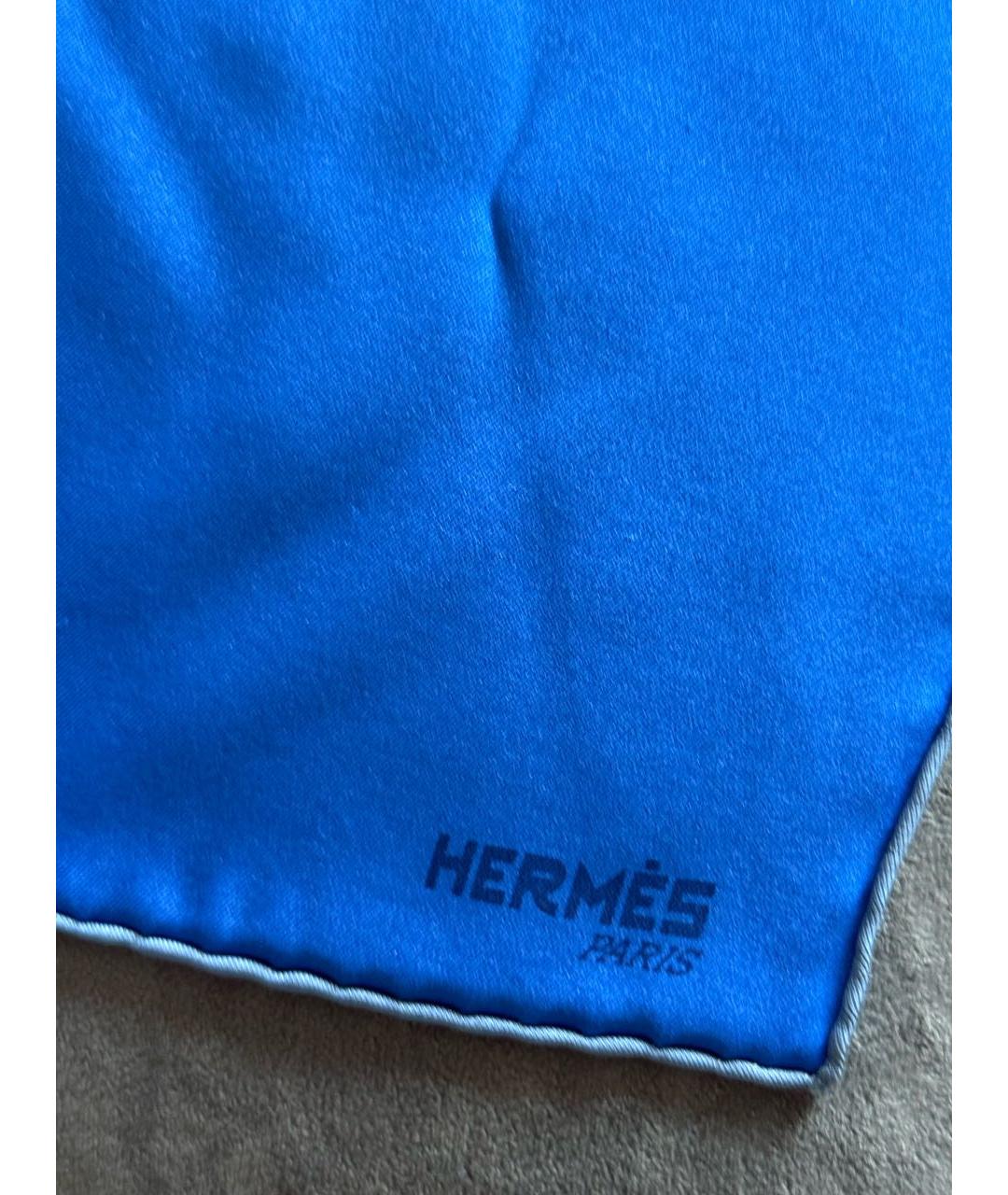 HERMES Мульти шелковый платок, фото 3